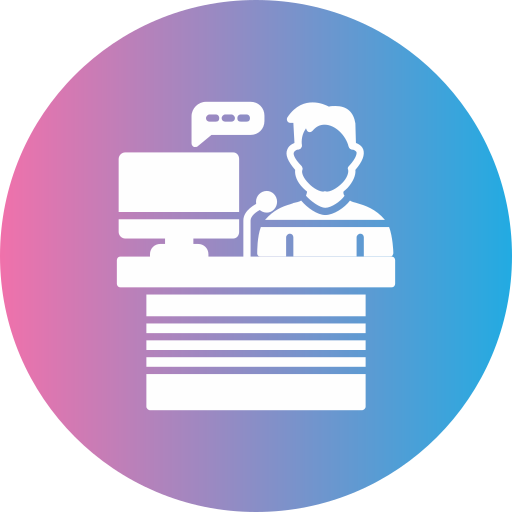 recepcionista icono gratis