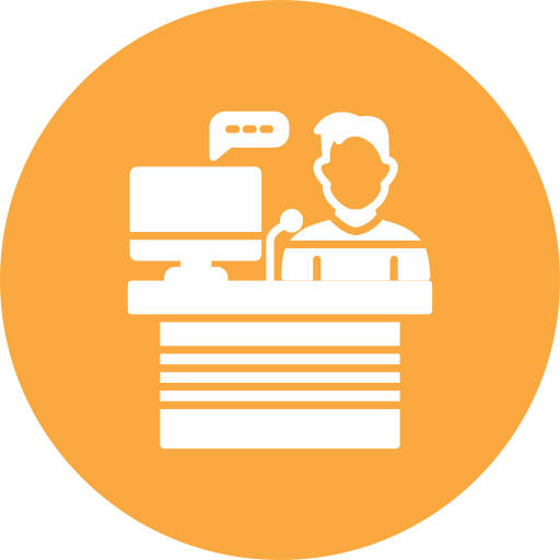 Receptionist free icon