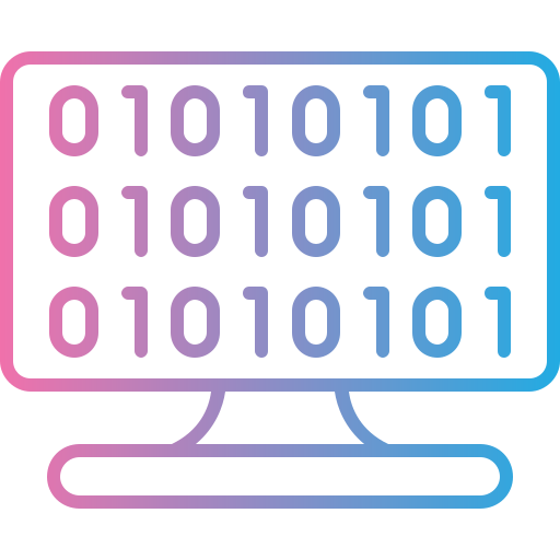 código binario icono gratis