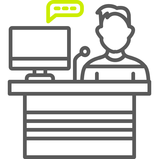 recepcionista icono gratis