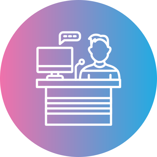 recepcionista icono gratis