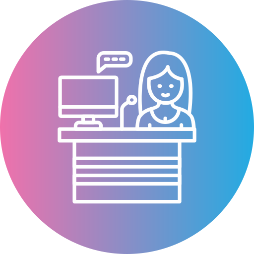 Receptionist - Free user icons