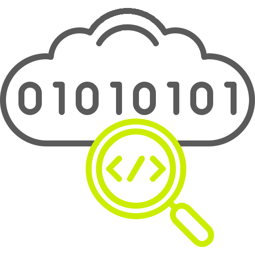 codificación en la nube icono gratis