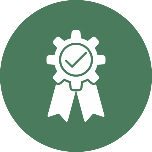 seguro de calidad icono gratis