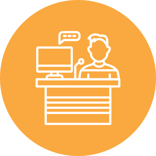 Receptionist free icon