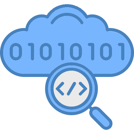 codificación en la nube icono gratis