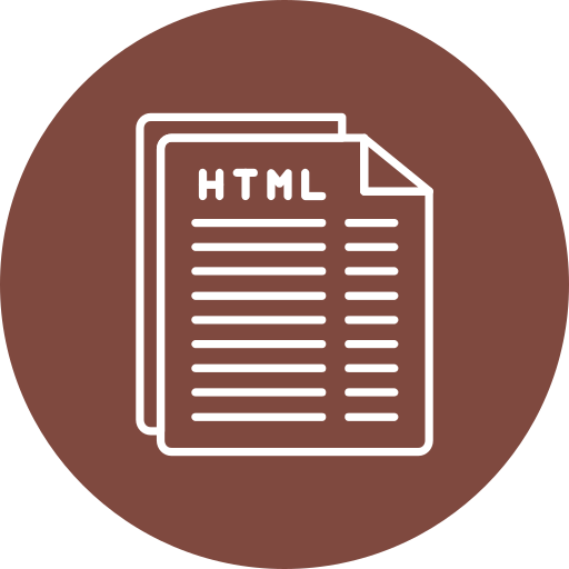 archivo html icono gratis