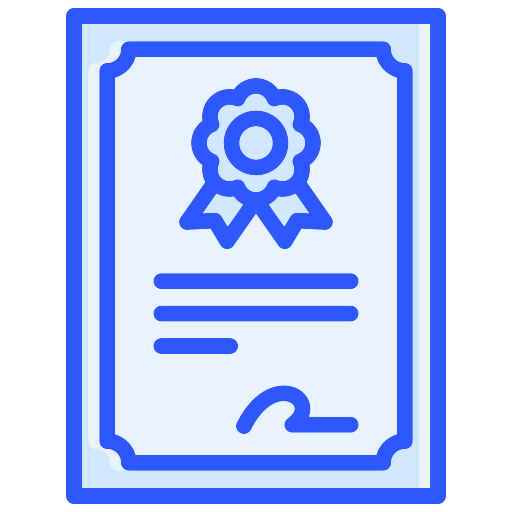 certificado icono gratis