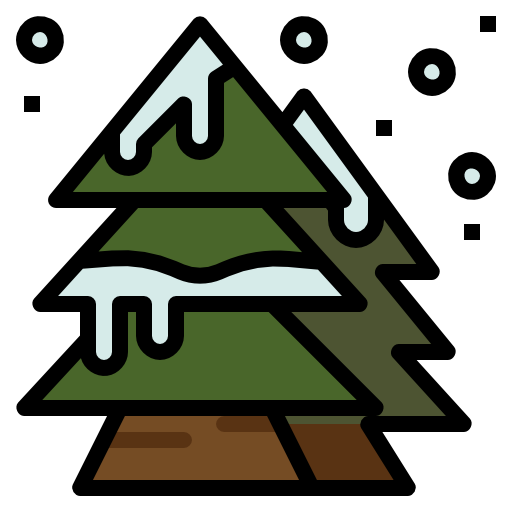 árbol de navidad icono gratis