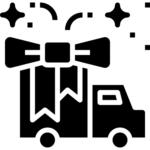 camión de reparto icono gratis
