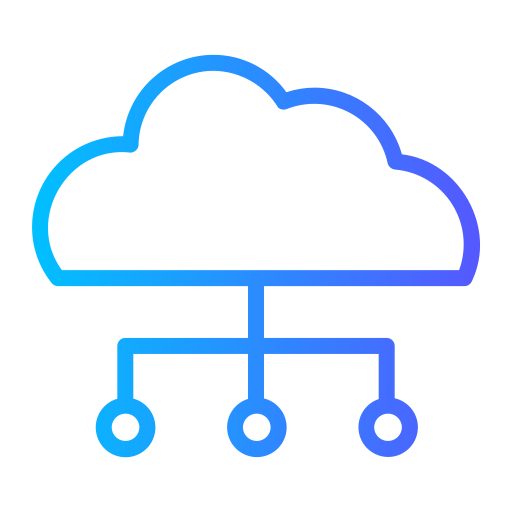 computación en la nube icono gratis