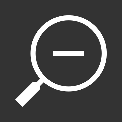 disminuir el zoom icono gratis