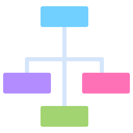 diagrama de flujo icono gratis