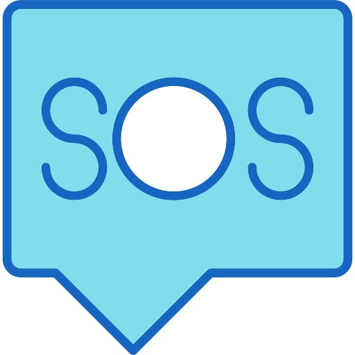 llamada de socorro icono gratis