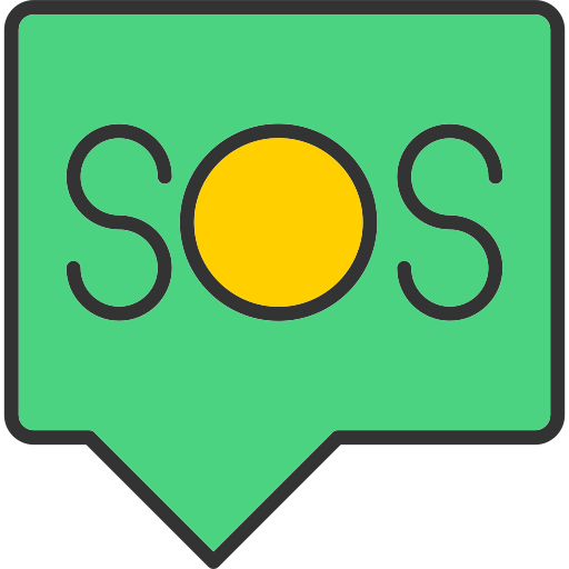 llamada de socorro icono gratis