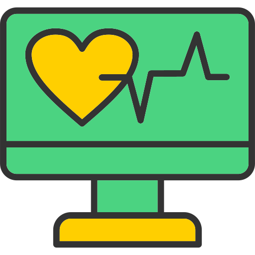 monitor de electrocardiograma icono gratis