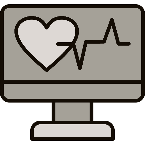 monitor de electrocardiograma icono gratis