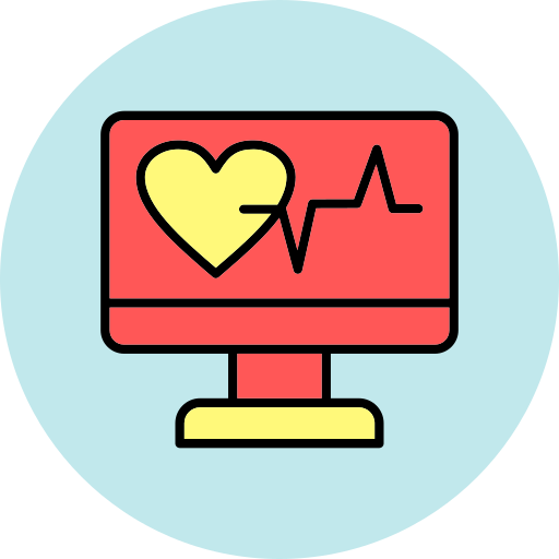 monitor de electrocardiograma icono gratis