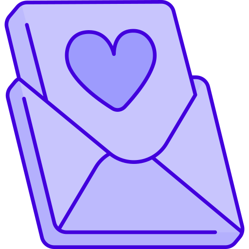 carta de amor icono gratis