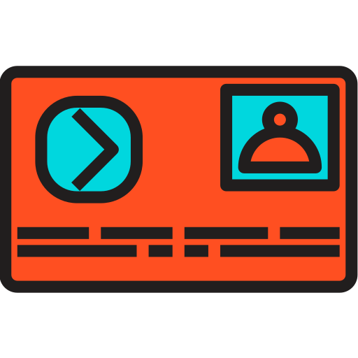 tarjeta de identificación icono gratis