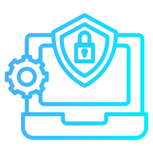 la seguridad cibernética icono gratis