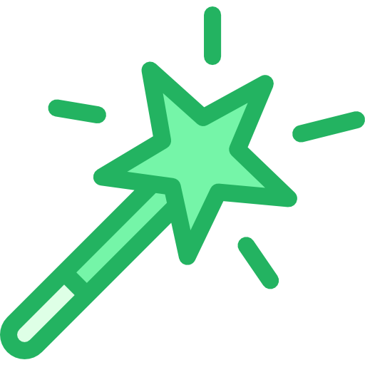 Magic wand Kiranshastry Lineal Green icon