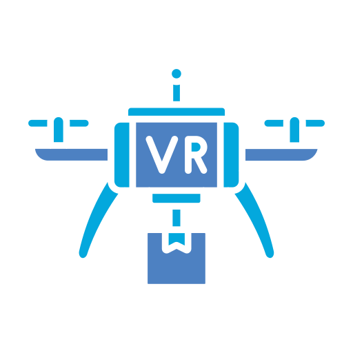entrega de drones icono gratis
