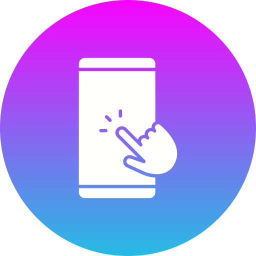 pantalla táctil icono gratis