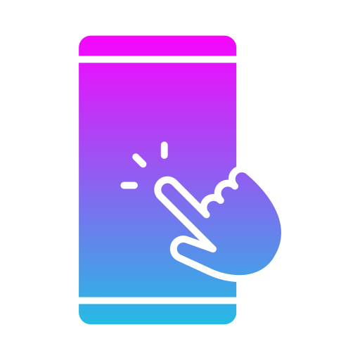 pantalla táctil icono gratis