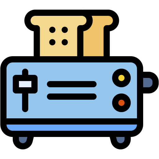 tostadora icono gratis