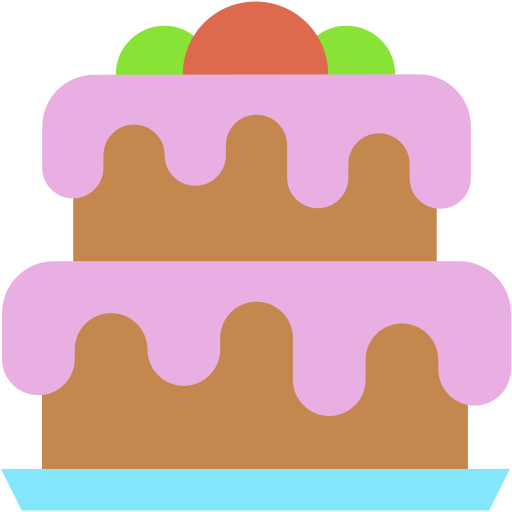 pastel de cumpleaños icono gratis