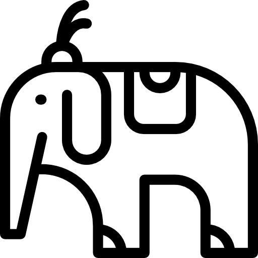 elefante de circo icono gratis