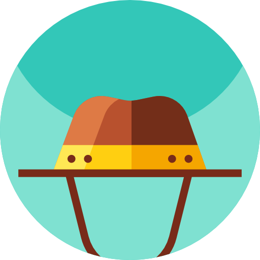 sombrero de explorador icono gratis