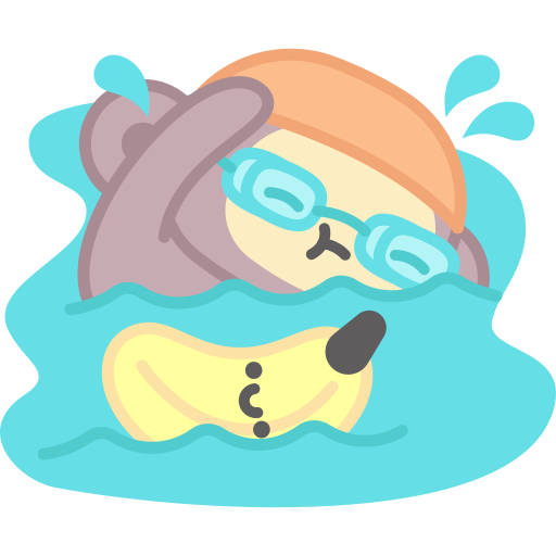 Swimming free sticker Swimming free sticker
