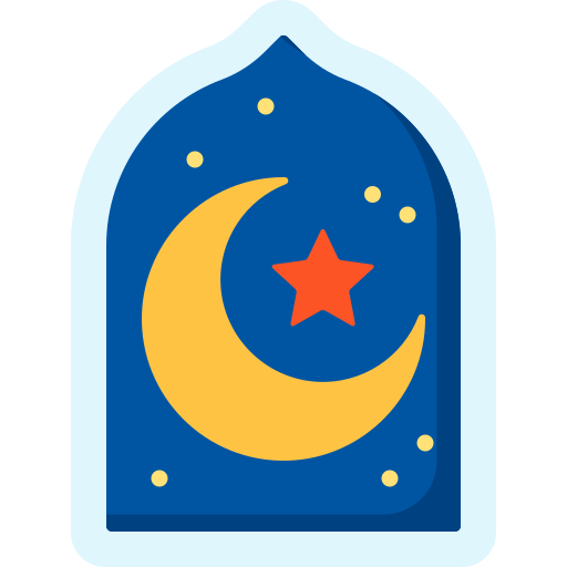 luna creciente icono gratis