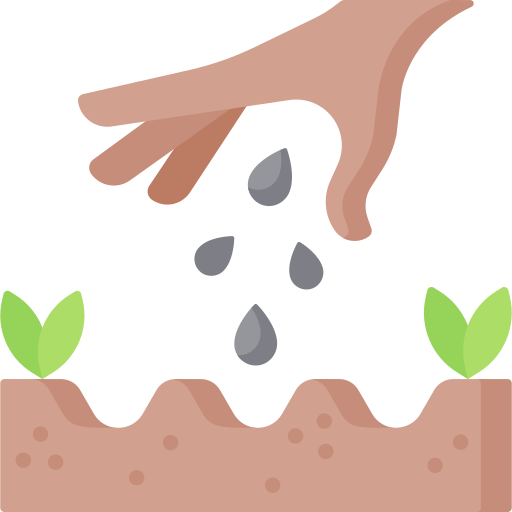 semilla en crecimiento icono gratis