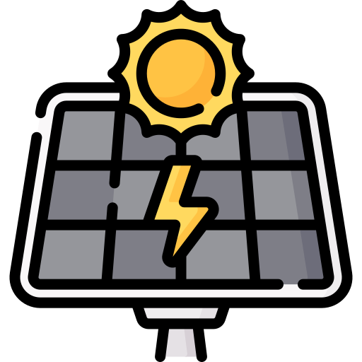 panel solar icono gratis