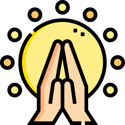 namasté icono gratis