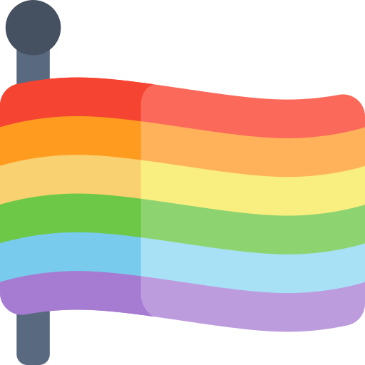 bandera arcoiris icono gratis