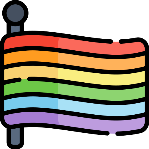 bandera arcoiris icono gratis