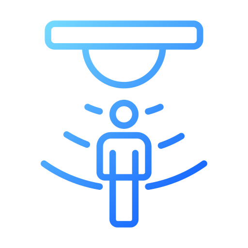 sensor de movimiento icono gratis