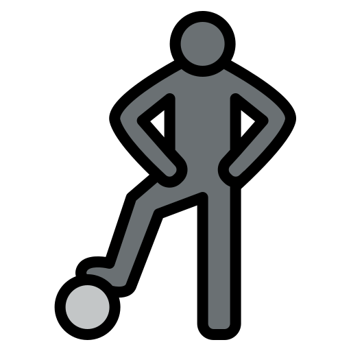 jugador de fútbol icono gratis