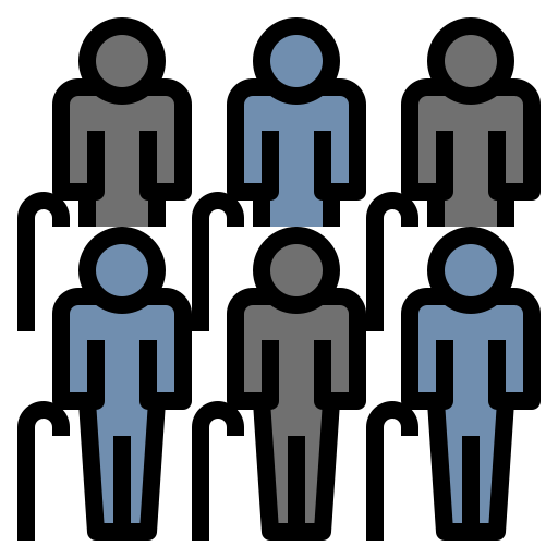 sénior icono gratis