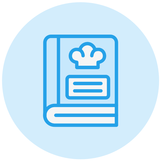libro de recetas icono gratis