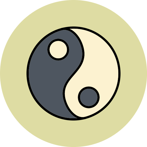 yin yang icono gratis