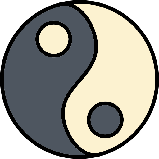 yin yang icono gratis