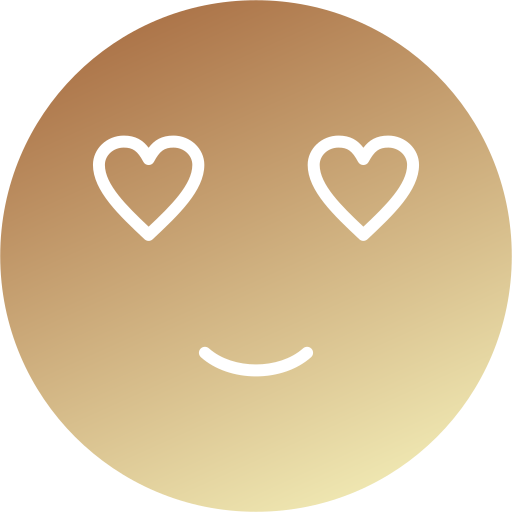 Heart eyes free icon