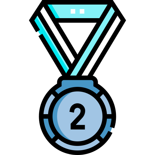 médaille d'argent Icône gratuit