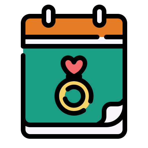 día de la boda icono gratis