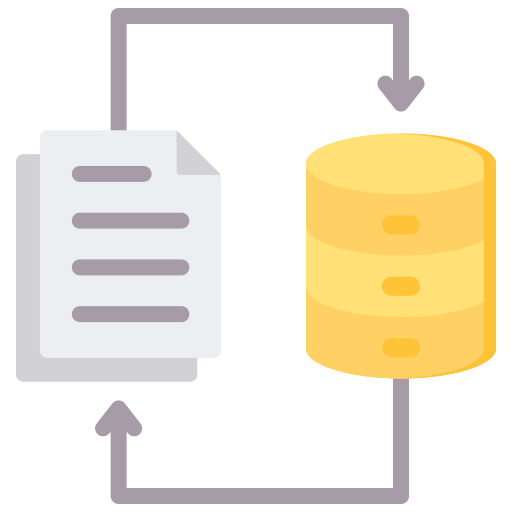 transferencia de datos icono gratis